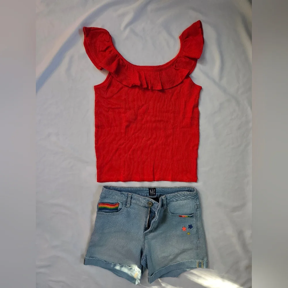 Gap Kids Tank And Shorts Set- Size XXL/16